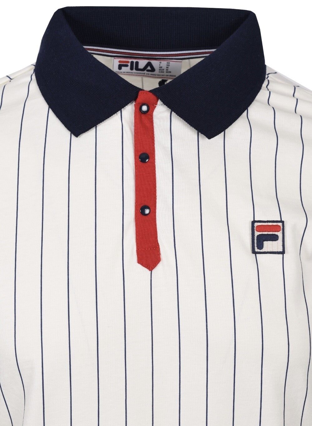 Fila Bjorn Borg BB1 Polo - Iconic Tennis Shirt - 100% Cotton - White