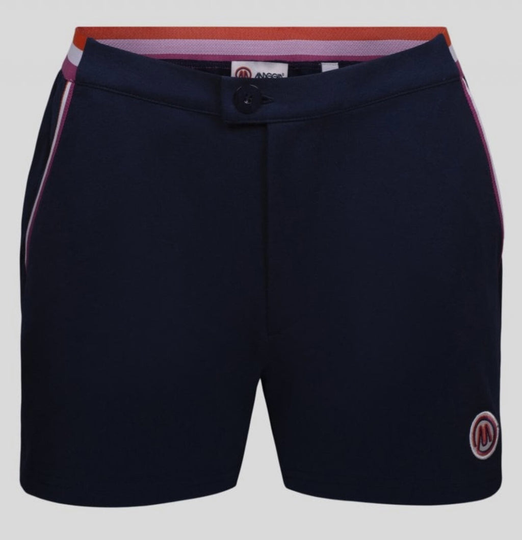 Maglificio Maggia Vitas Gerulaitis Retro Navy Tennis Shorts - RRP £50