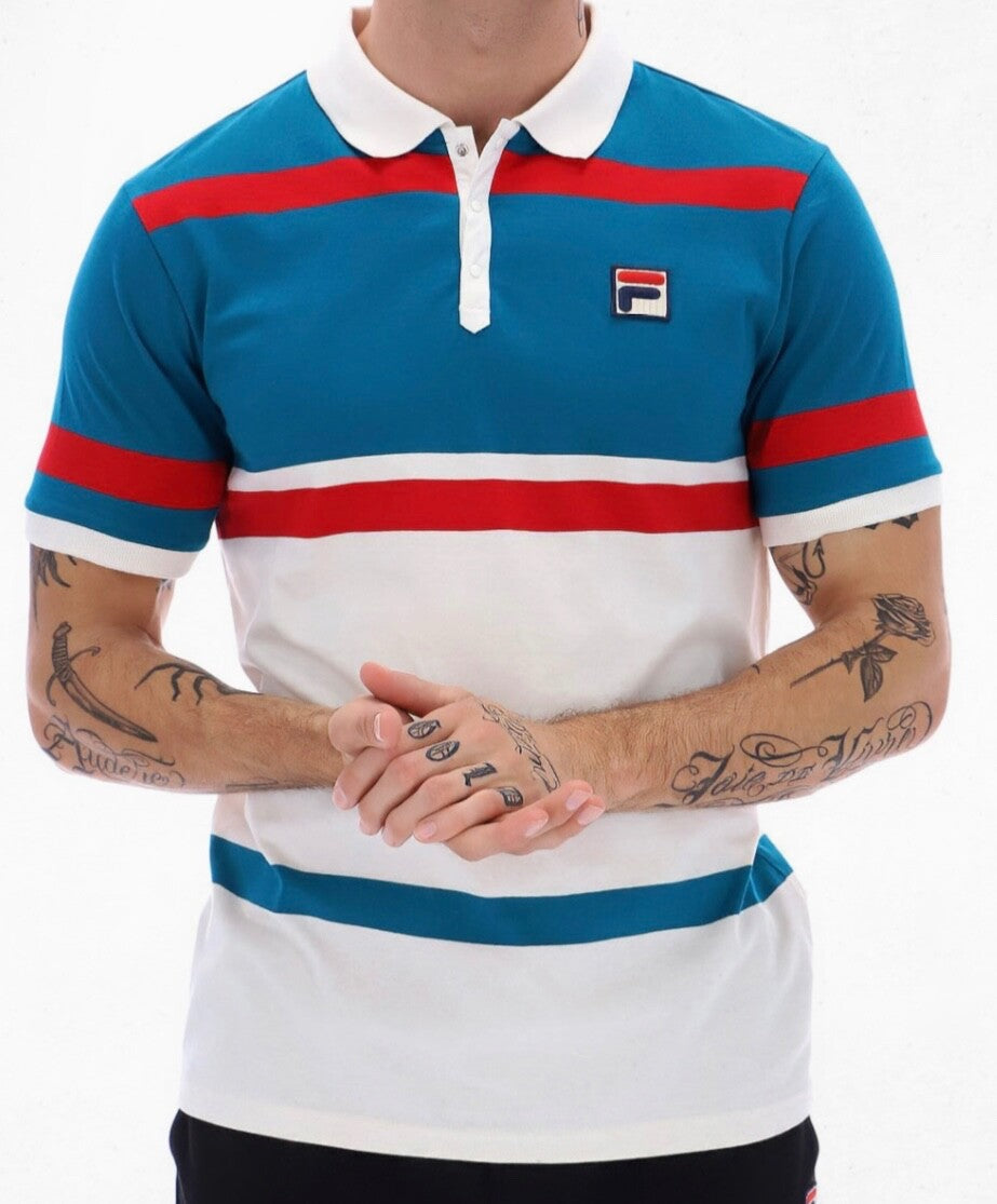 Fila Vintage Borg Suntory Cup Clarkson Polo Shirt Ltd Edition