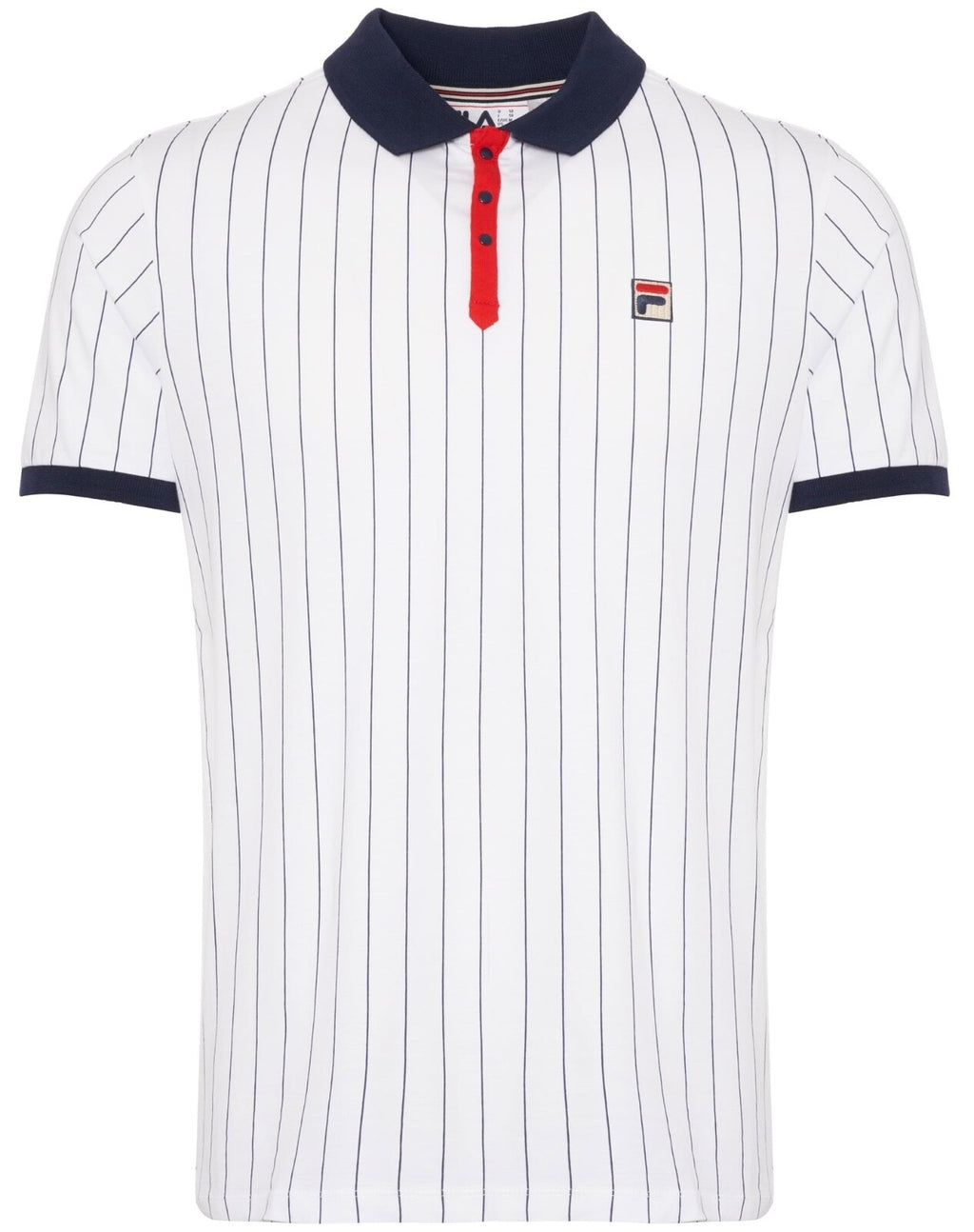 Fila Bjorn Borg BB1 Polo - Iconic Tennis Shirt - 100% Cotton - White