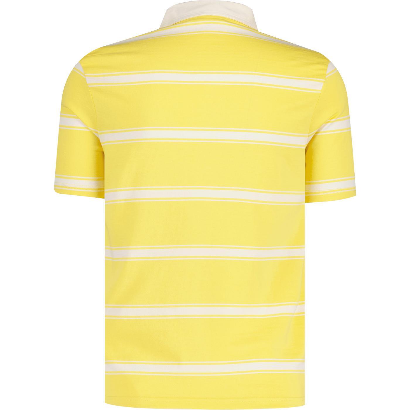 Sergio Tacchini Gerulaitis Yellow Tennis Polo Shirt - RRP £50 - Half Price!