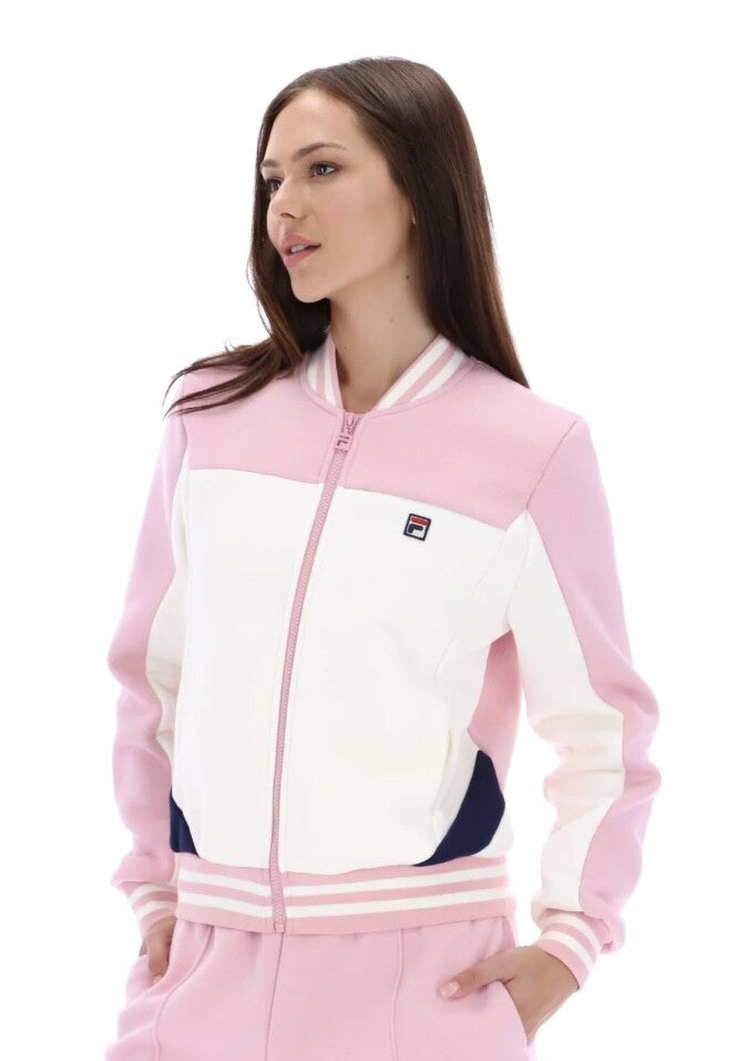 Fila Vintage ‘ HEROINE’ Pink Women’s Tennis Track Jacket - RRP £80 -HALF-PRICE!!