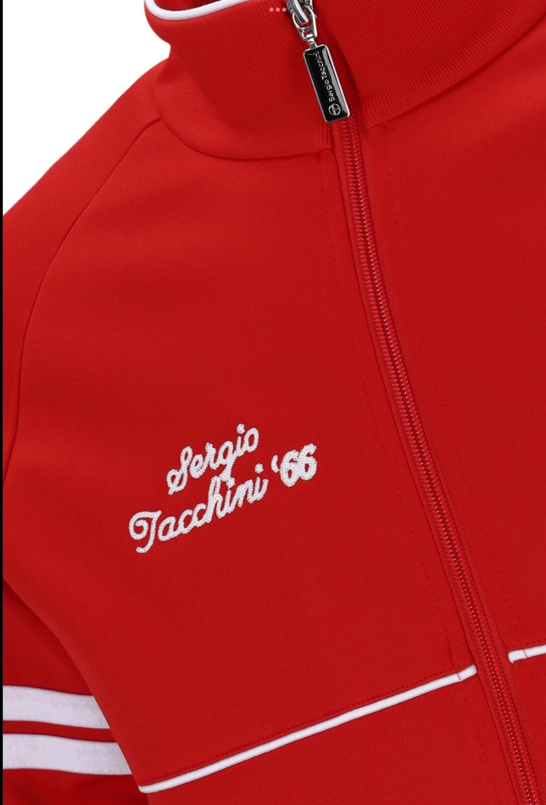 Sergio Tacchini McEnroe Orion Davis Tennis Red Track Top/T-shirt