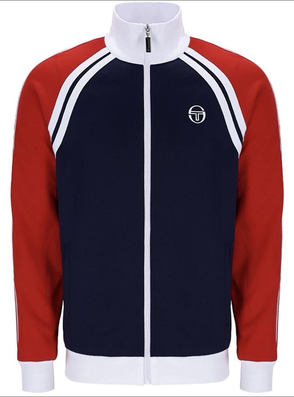 Sergio Tacchini New Ghibli McEnroe Blue/Red - Tennis Track Top RRP £80